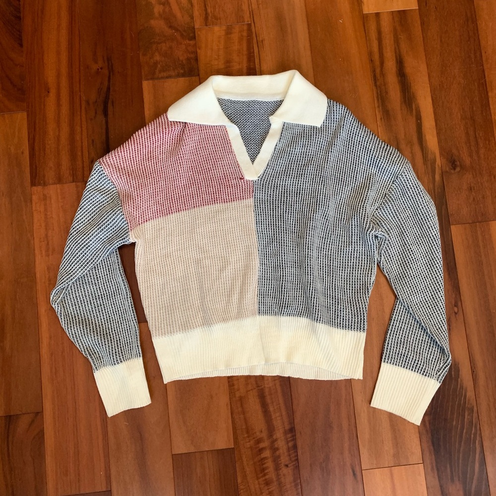 Color block sweater